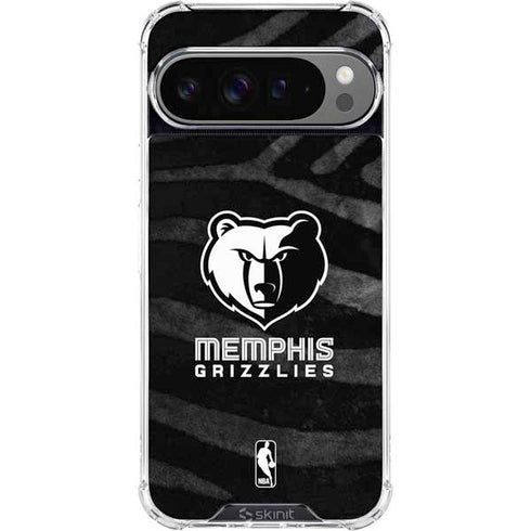 NBA Memphis Grizzlies Black Animal Print Google Pixel 10 Pro XL Clear Case